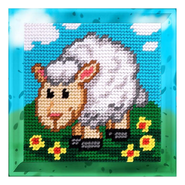 DIY Needlepoint Kit "Sheep" 5.9"x5.9"