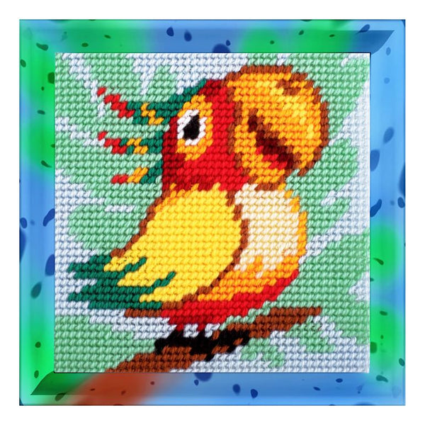 DIY Needlepoint Kit "Parrot" 5.9"x5.9"