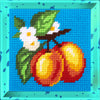 DIY Needlepoint Kit "Apricots" 5.9"x5.9"