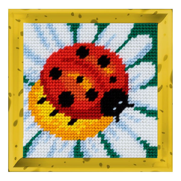 DIY Needlepoint Kit "Ladybug" 5.9"x5.9"