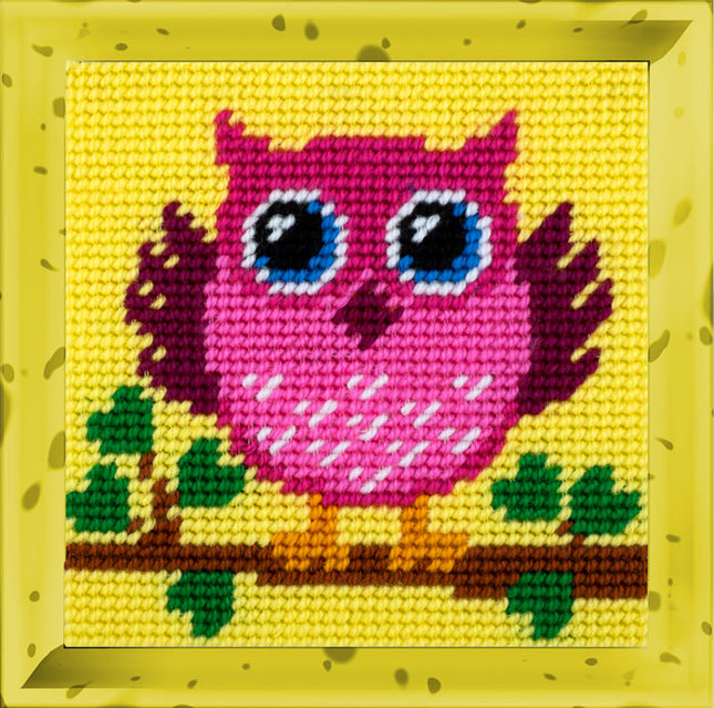DIY Needlepoint Kit "Owl" 5.9"x5.9"