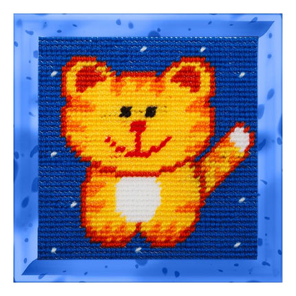 DIY Needlepoint Kit "Cat" 5.9"x5.9"