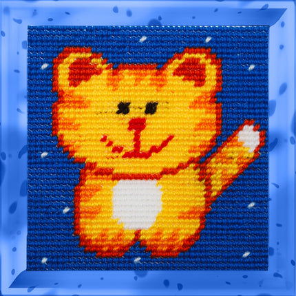 DIY Needlepoint Kit "Cat" 5.9"x5.9"