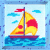 DIY Needlepoint Kit "The ship" 5.9"x5.9"