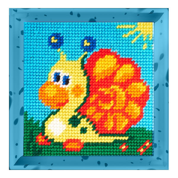 DIY Needlepoint Kit "Snail" 5.9"x5.9"