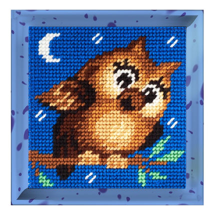 DIY Needlepoint Kit "Owl" 5.9"x5.9"
