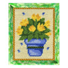 DIY Needlepoint Kit "Yellow tulips" 5.9"x7.9"