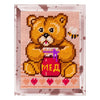 DIY Needlepoint Kit "Teddy bear with honey" 5.9"x7.9"