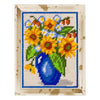 DIY Needlepoint Kit "Sunflowers in a blue jar" 5.9"x7.9"