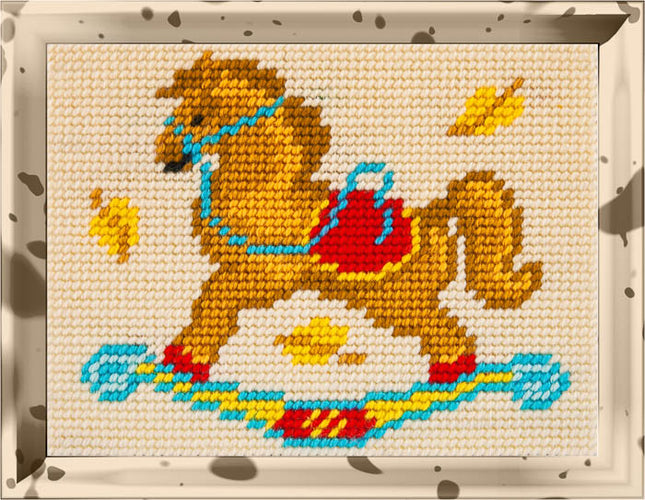 DIY Needlepoint Kit "Horse" 5.9"x7.9"