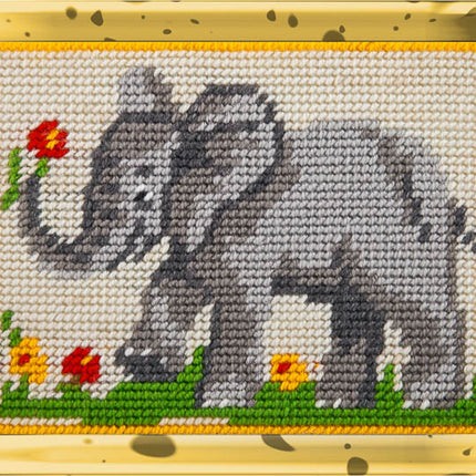 DIY Needlepoint Kit "Elephant" 5.9"x7.9"