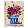 DIY Needlepoint Kit "Violets" 5.9"x7.9"