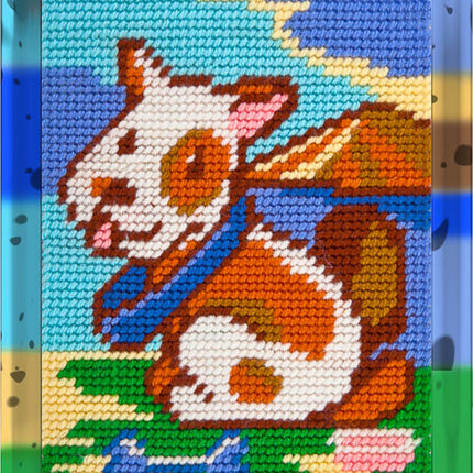 DIY Needlepoint Kit "Little security guard" 5.9"x7.9"