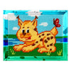 DIY Needlepoint Kit "Lynx with a butterfly" 5.9"x7.9"