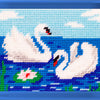 DIY Needlepoint Kit "Swans" 5.9"x7.9"