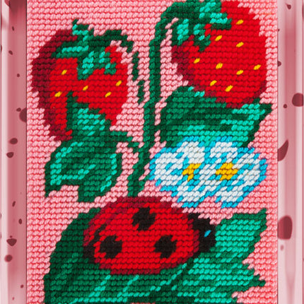 DIY Needlepoint Kit "Strawberry" 5.9"x7.9"