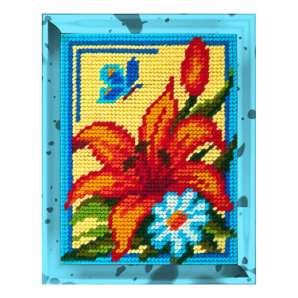 DIY Needlepoint Kit "Lily" 5.9"x7.9"