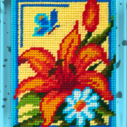 DIY Needlepoint Kit "Lily" 5.9"x7.9"