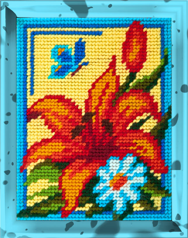 DIY Needlepoint Kit "Lily" 5.9"x7.9"