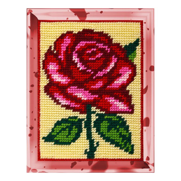 DIY Needlepoint Kit "Rose" 5.9"x7.9"