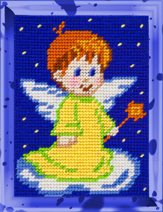 DIY Needlepoint Kit "Angel" 5.9"x7.9"