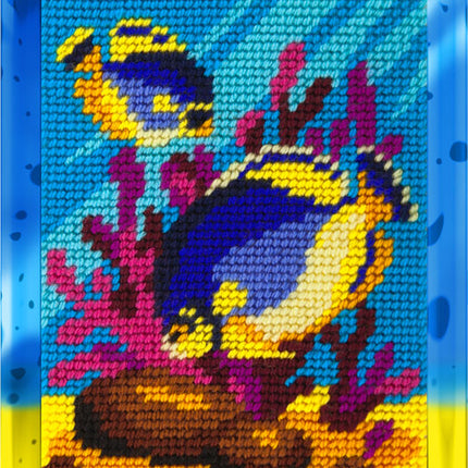 DIY Needlepoint Kit "Coral reefs" 5.9"x7.9"