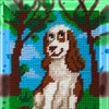 DIY Needlepoint Kit "Dreamy dog" 5.9"x7.9"