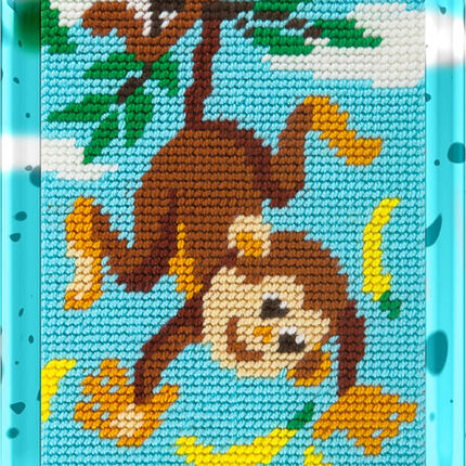 DIY Needlepoint Kit "Monkey" 5.9"x7.9"