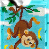 DIY Needlepoint Kit "Monkey" 5.9"x7.9"