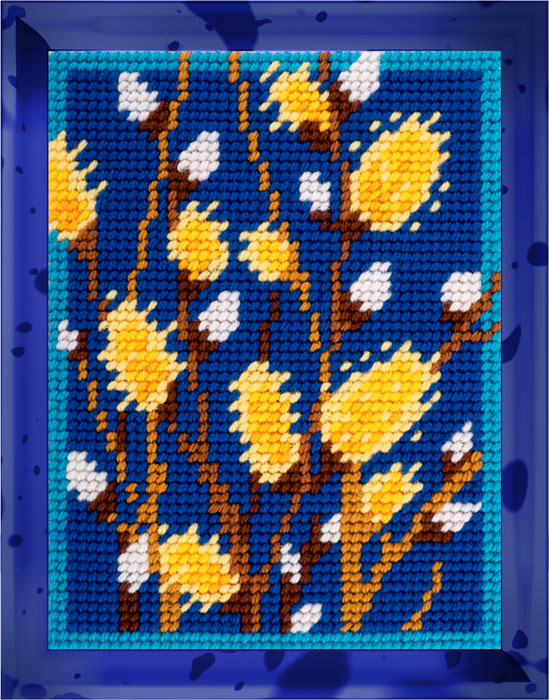 DIY Needlepoint Kit "Willow" 5.9"x7.9"