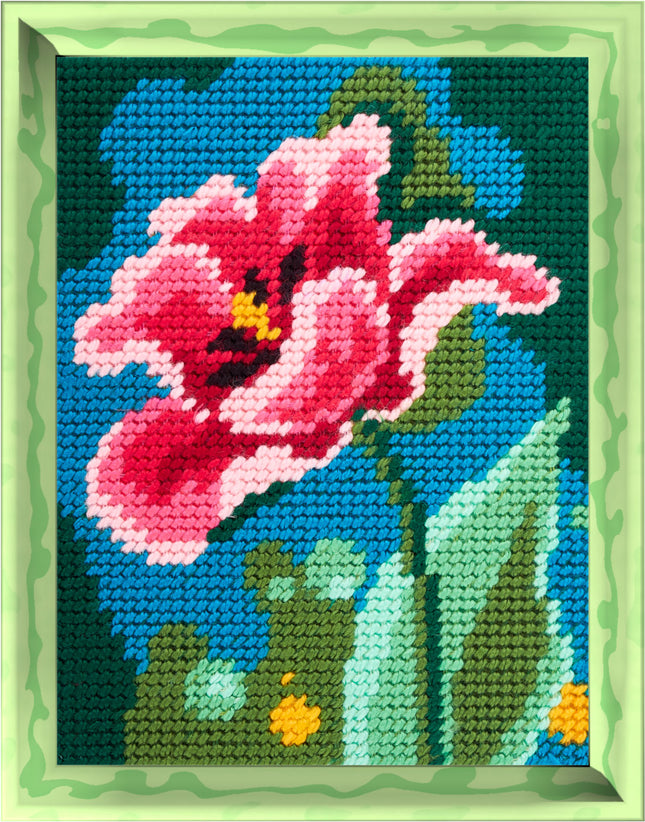DIY Needlepoint Kit "Tulip" 5.9"x7.9"