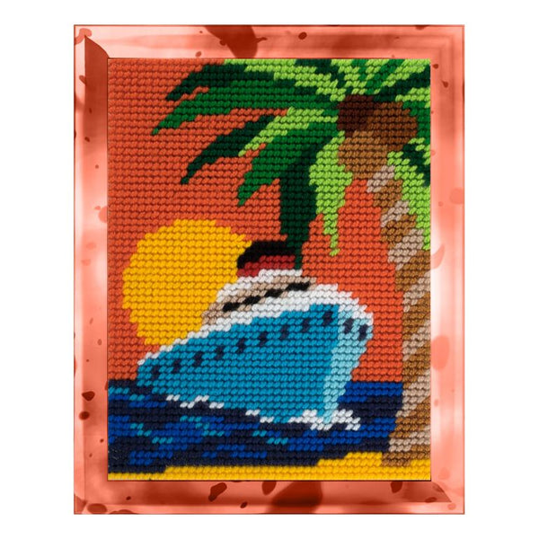 DIY Needlepoint Kit "Tropics" 5.9"x7.9"