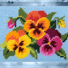 DIY Needlepoint Kit "Violets" 5.9"x7.9"