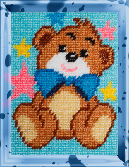DIY Needlepoint Kit "Bear" 5.9"x7.9"
