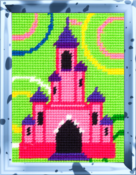 DIY Needlepoint Kit "Castle" 5.9"x7.9"