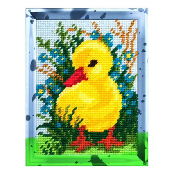 DIY Needlepoint Kit "Duckling" 5.9"x7.9"