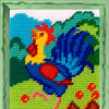 DIY Needlepoint Kit "Rooster" 5.9"x7.9"