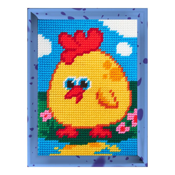 DIY Needlepoint Kit "Chicken" 5.9"x7.9"