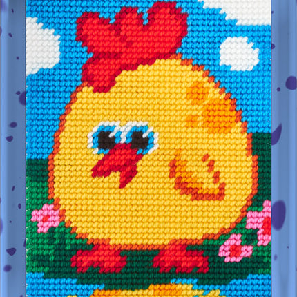 DIY Needlepoint Kit "Chicken" 5.9"x7.9"