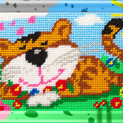 DIY Needlepoint Kit "Striped dreams" 5.9"x9.8" / 15x25 cm
