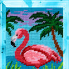 DIY Needlepoint Kit "Flamingo" 5.9"x9.8" / 15x25 cm