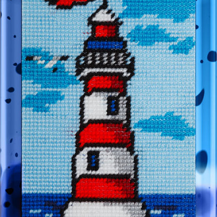 DIY Needlepoint Kit "Lighthouse" 5.9"x9.8" / 15x25 cm