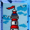 DIY Needlepoint Kit "Lighthouse" 5.9"x9.8" / 15x25 cm
