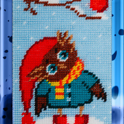 DIY Needlepoint Kit "Owlet" 5.9"x9.8" / 15x25 cm