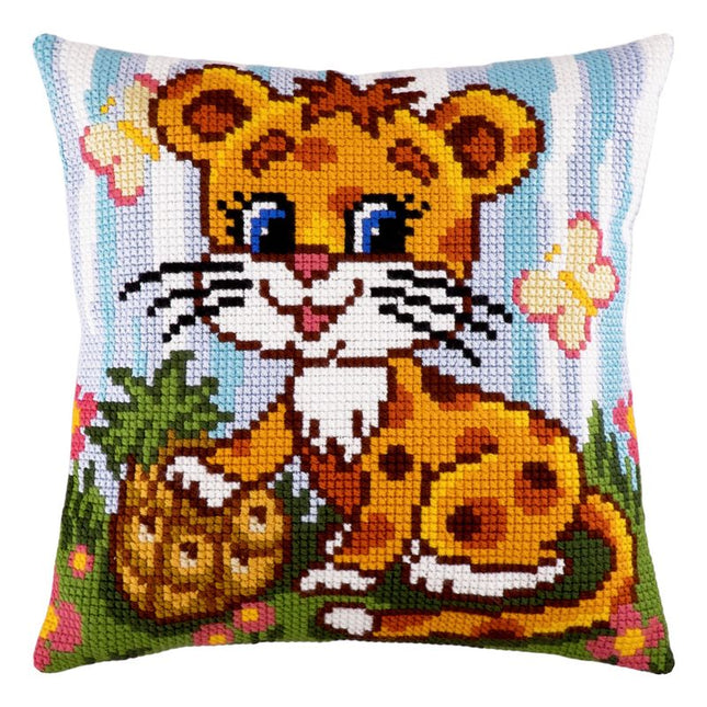 Cross Stitch Pillow Kit "Little Leo"
