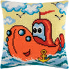 Cross Stitch Pillow Kit "Submarine"