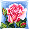 Cross Stitch Pillow Kit "Pink Rose"