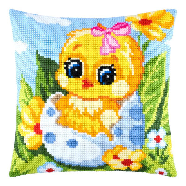 Cross Stitch Pillow Kit "It’s a Girl"