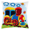 Cross Stitch Pillow Kit "Locomotive"