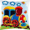 Cross Stitch Pillow Kit "Locomotive"